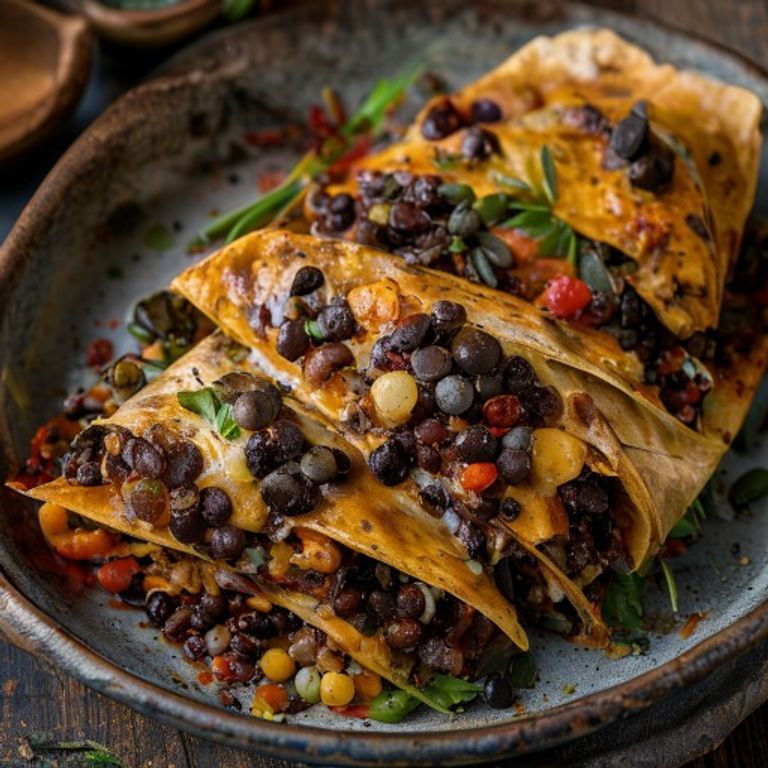 Hearty Black Bean and Corn Enchiladas