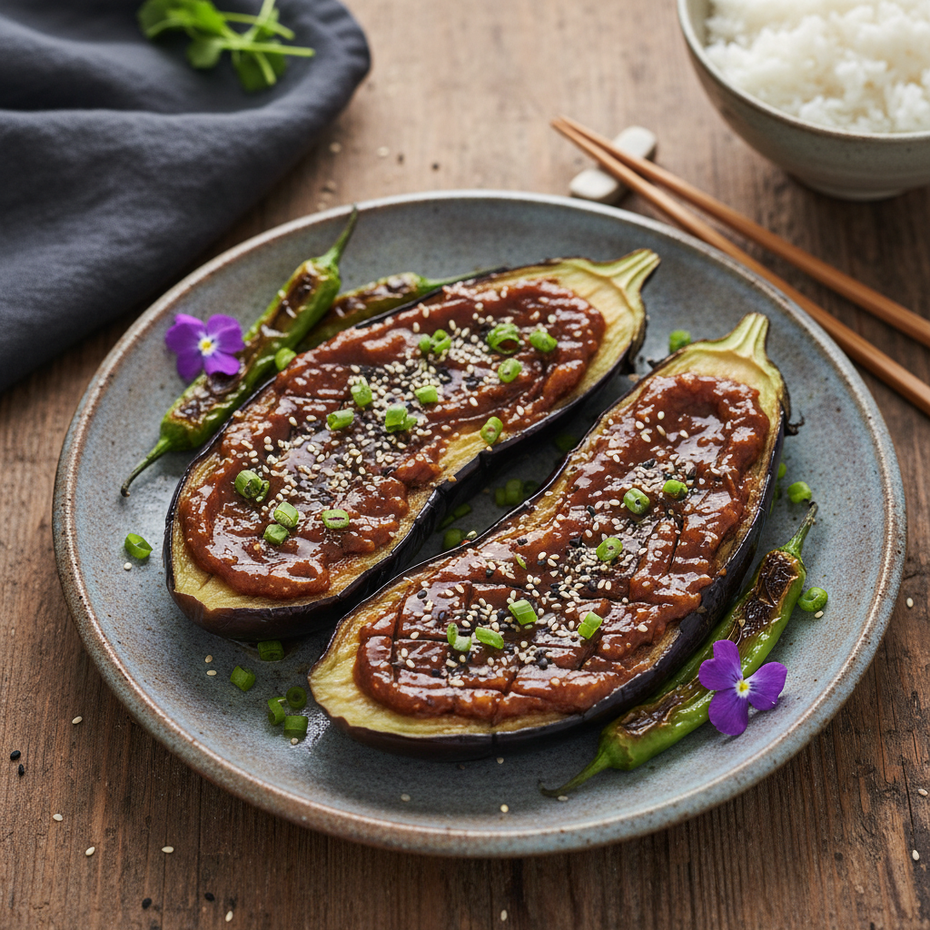 Miso Glazed Eggplant (Nasu Dengaku)