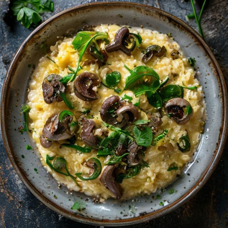 Mushroom and Spinach Risotto