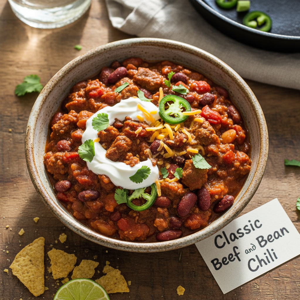 Classic Beef and Bean Chili