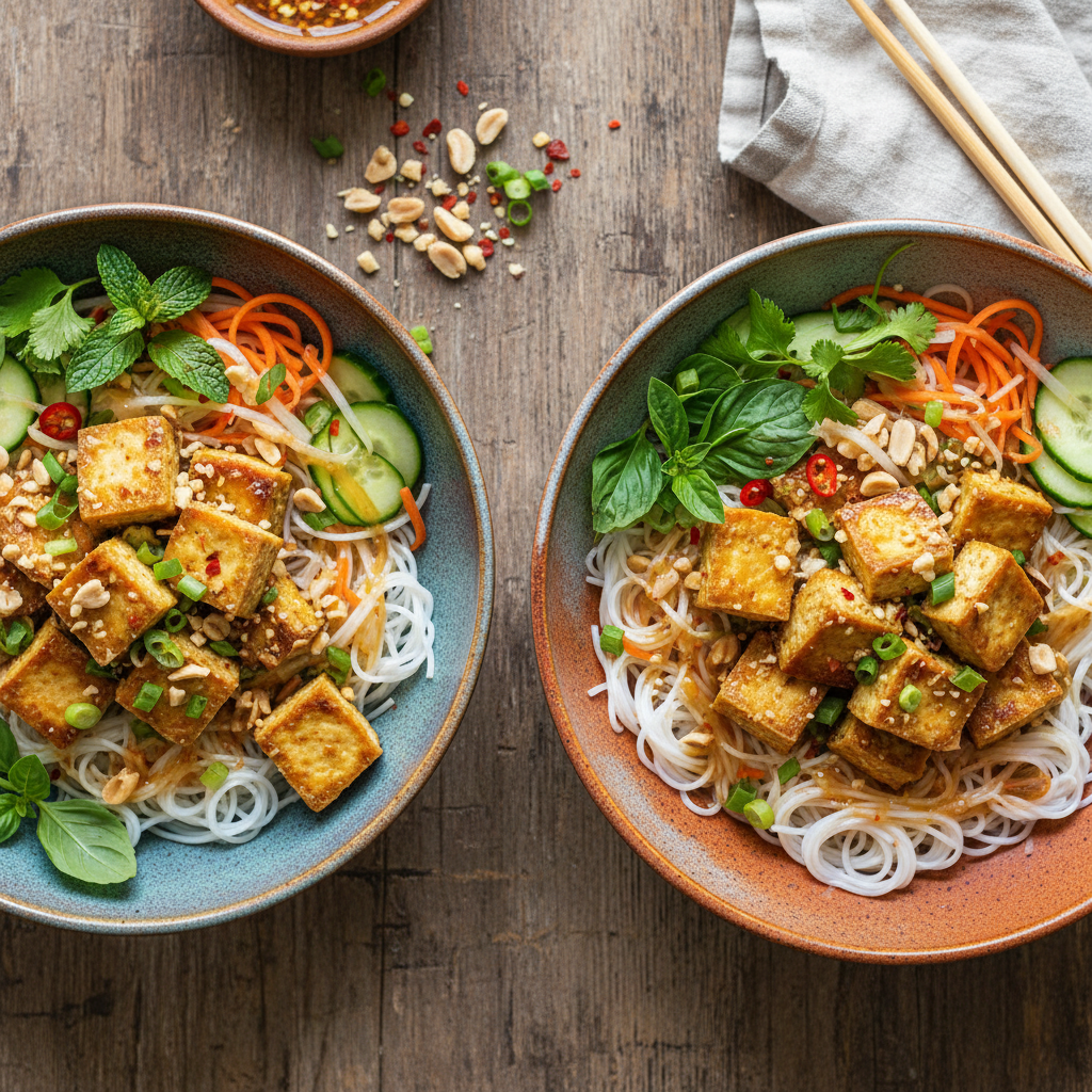Lemongrass Tofu & Vermicelli Bowls