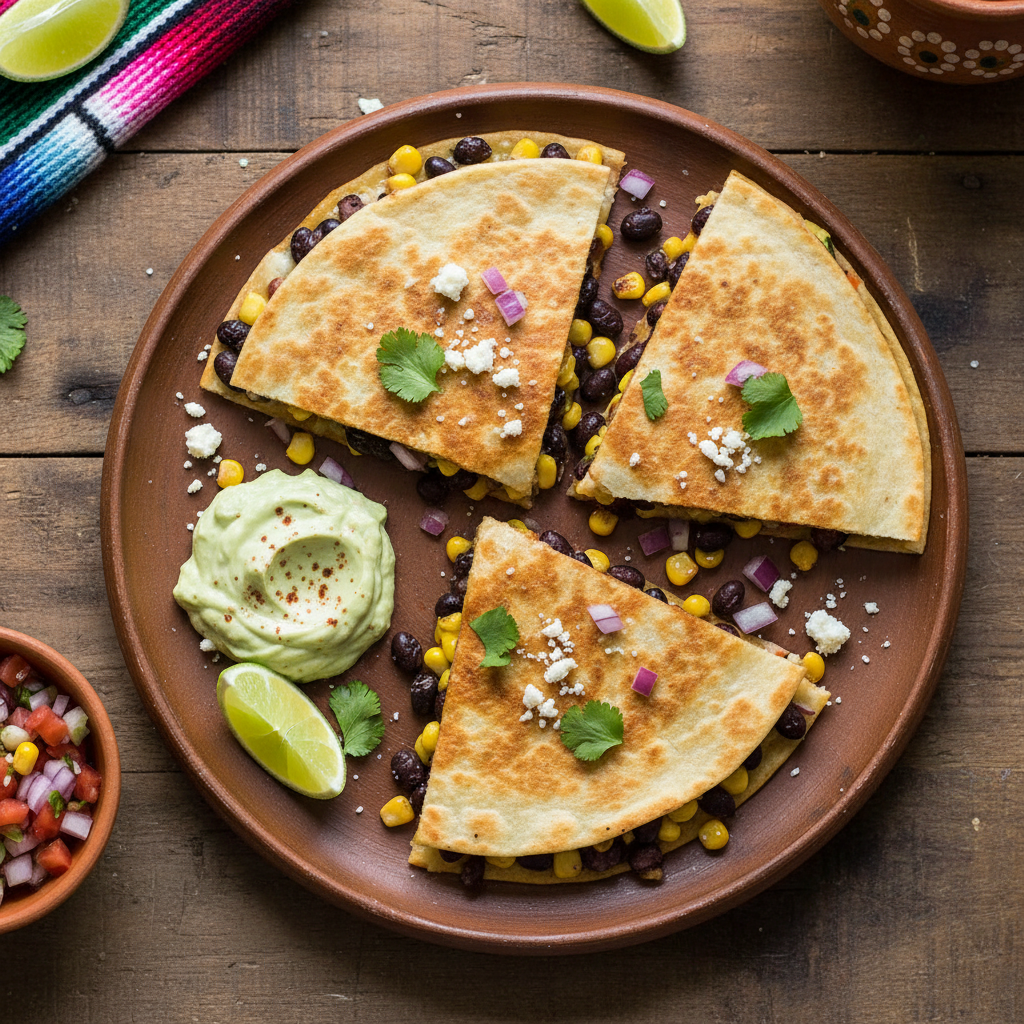 Black Bean and Corn Quesadillas