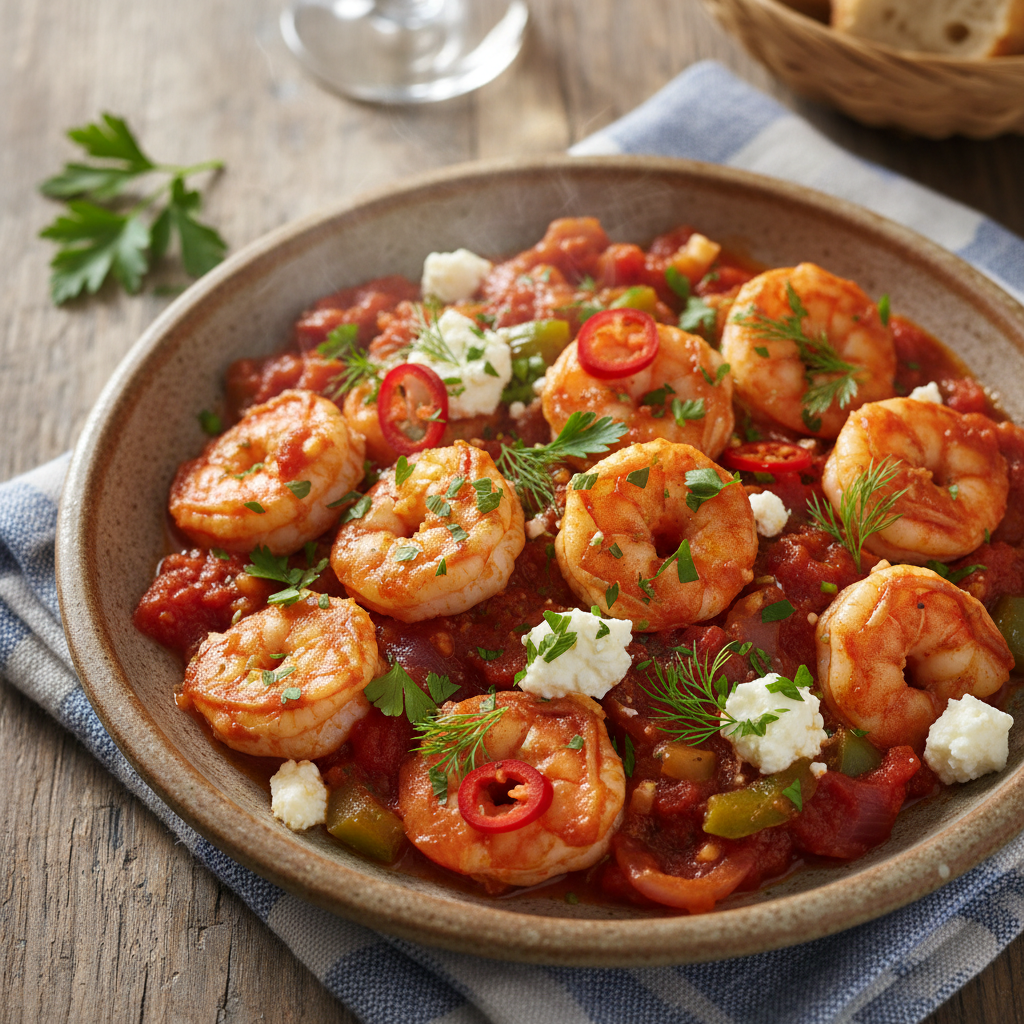 Garides Saganaki