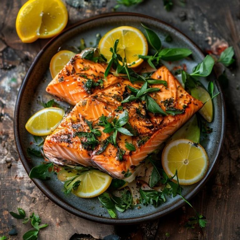Lemon Herb Baked Salmon
