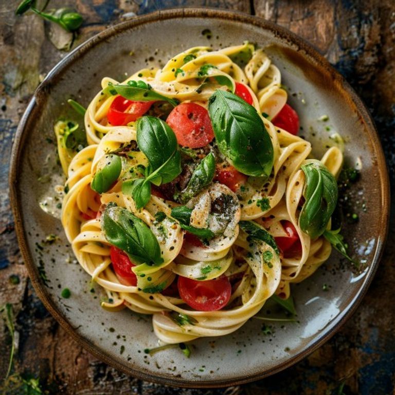 Caprese Pesto Pasta