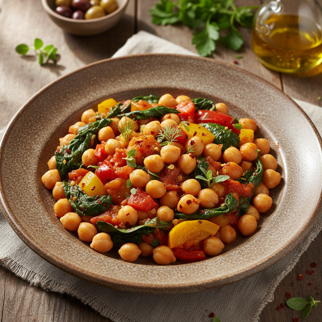 Hearty Chickpea and Spinach Stew