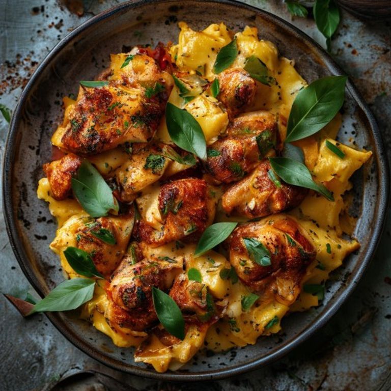 Chicken Cacciatore with Polenta