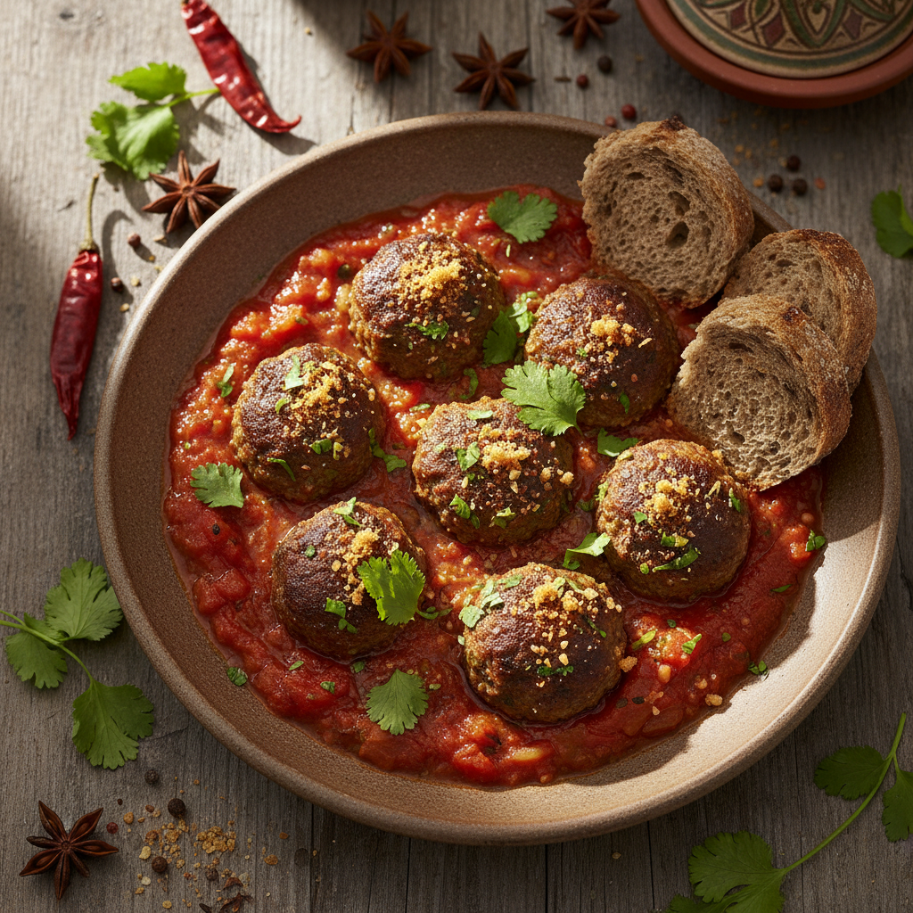 Kefta Meatballs in Tomato Sauce