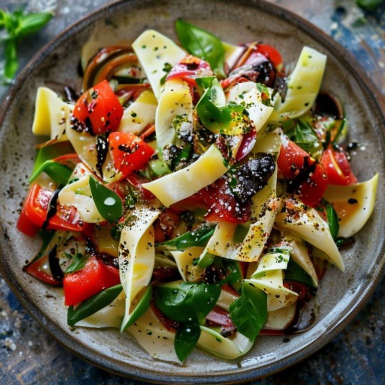 Caprese Pasta Salad with Balsamic Glaze